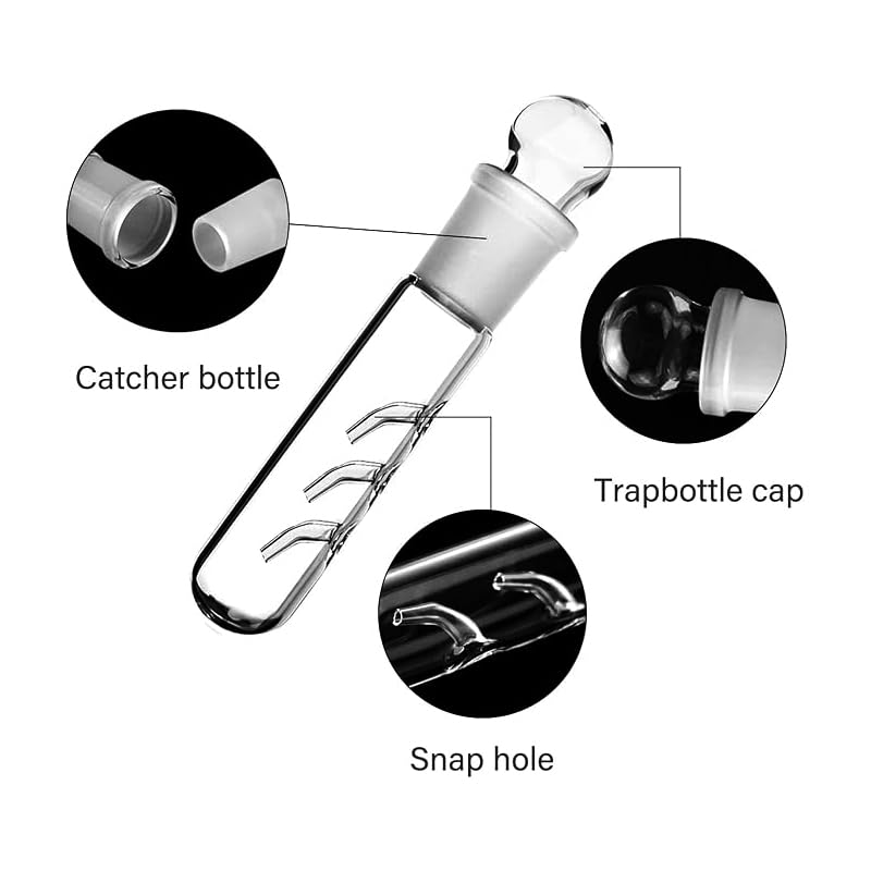 Glass planaria trap components
