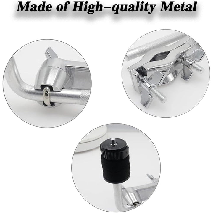 Metal clamp and boom arm details
