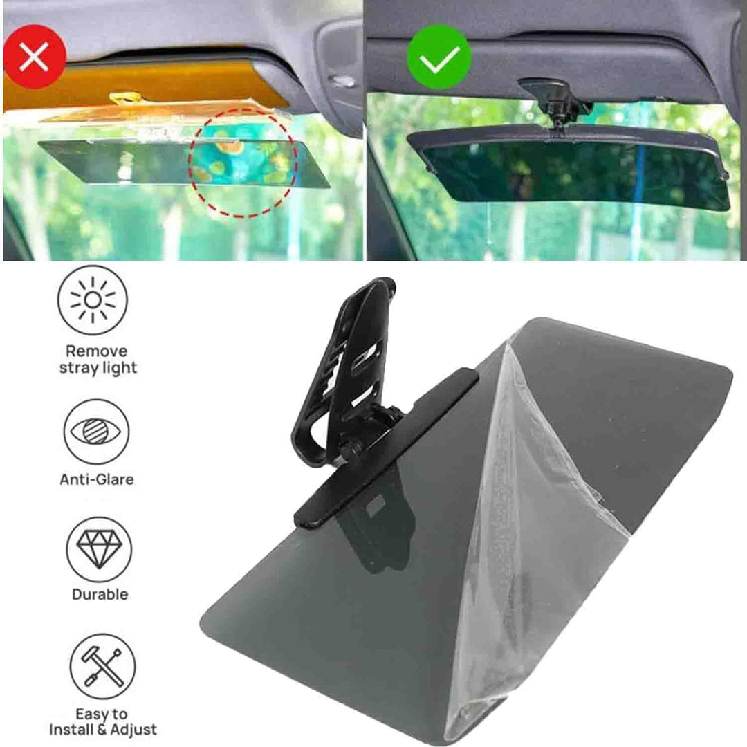Visor extender attached to car sun visor