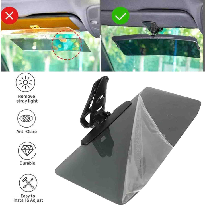 Visor extender attached to car sun visor