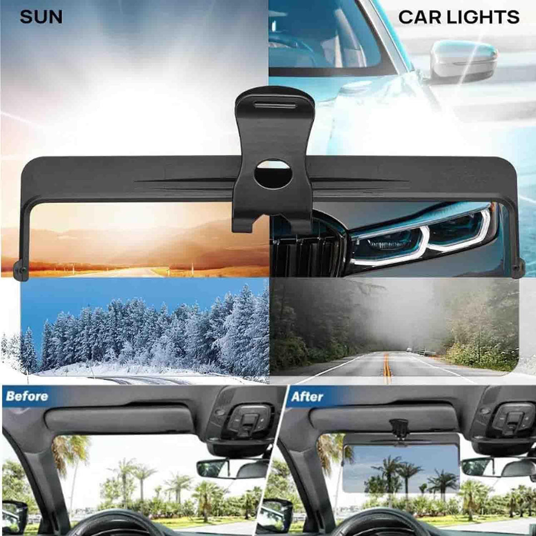 Car visor extender viewing examples