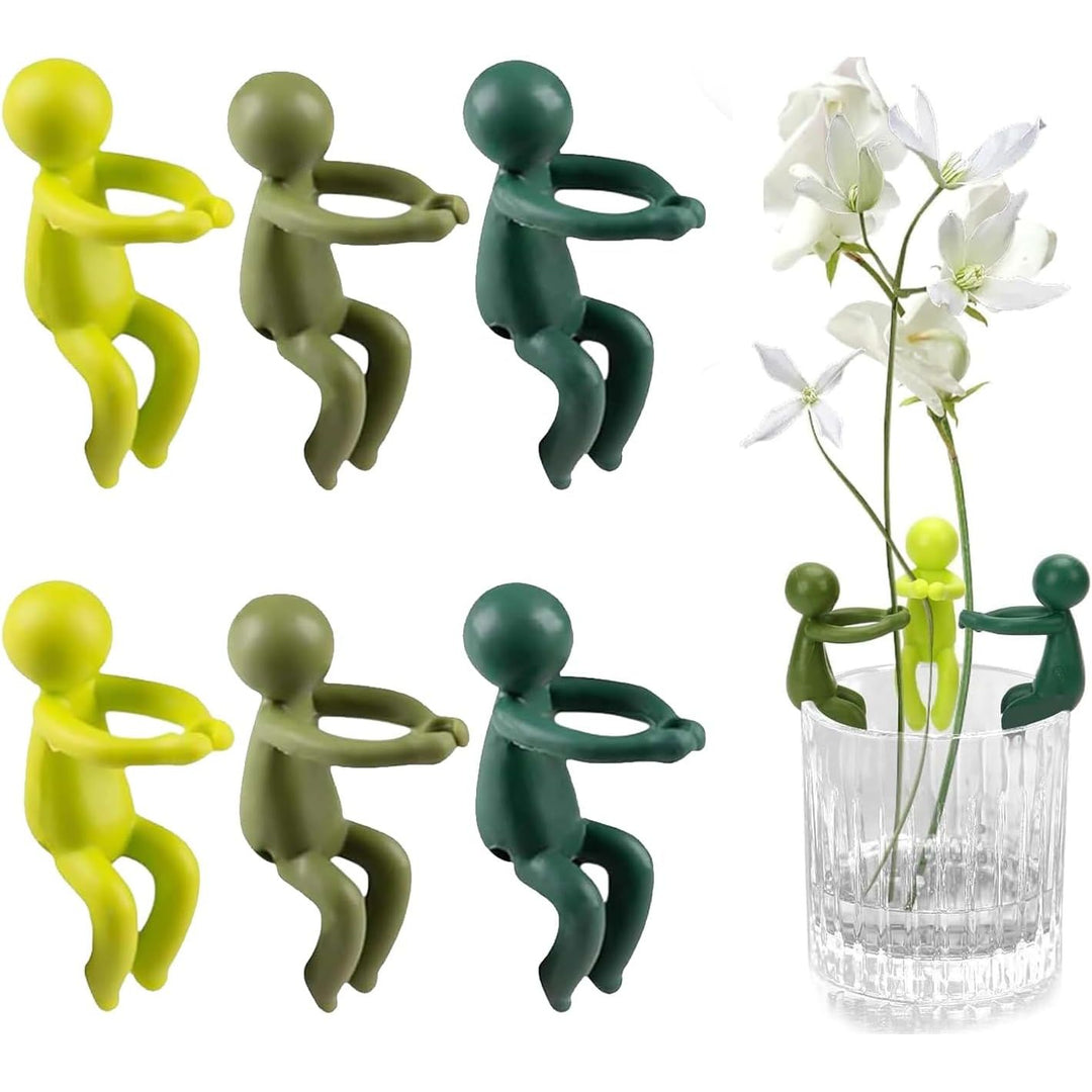 Six colourful plant propagation cutting holders