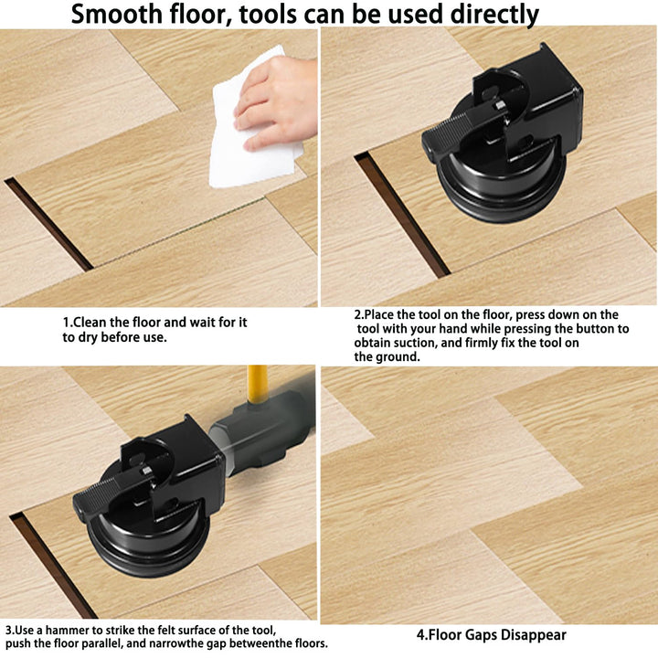 Using the suction floor gap fixer on smooth flooring