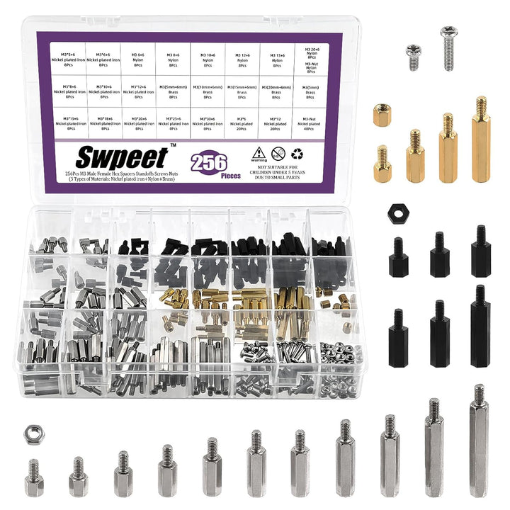 M3 circuit board standoff assortment, product photo 1