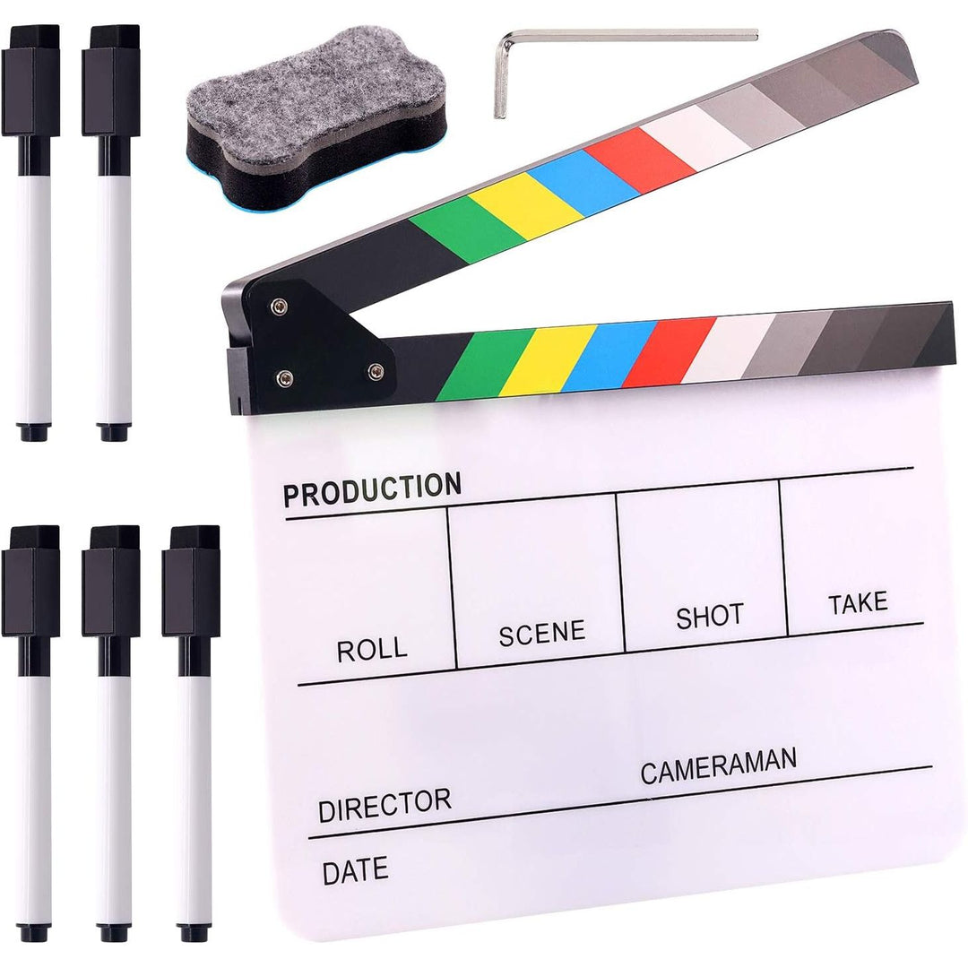 10 × 12-inch acrylic film clapperboard kit, product view 1