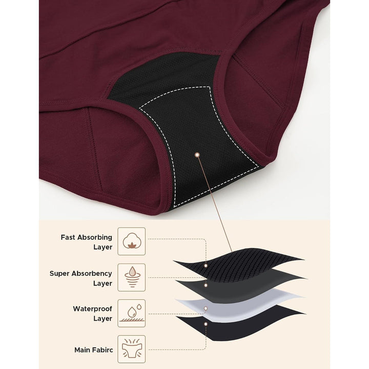 Layered gusset construction for Vintage Dark period underwear