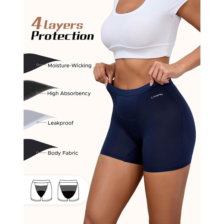 Cocoa period boyshorts layered gusset detail
