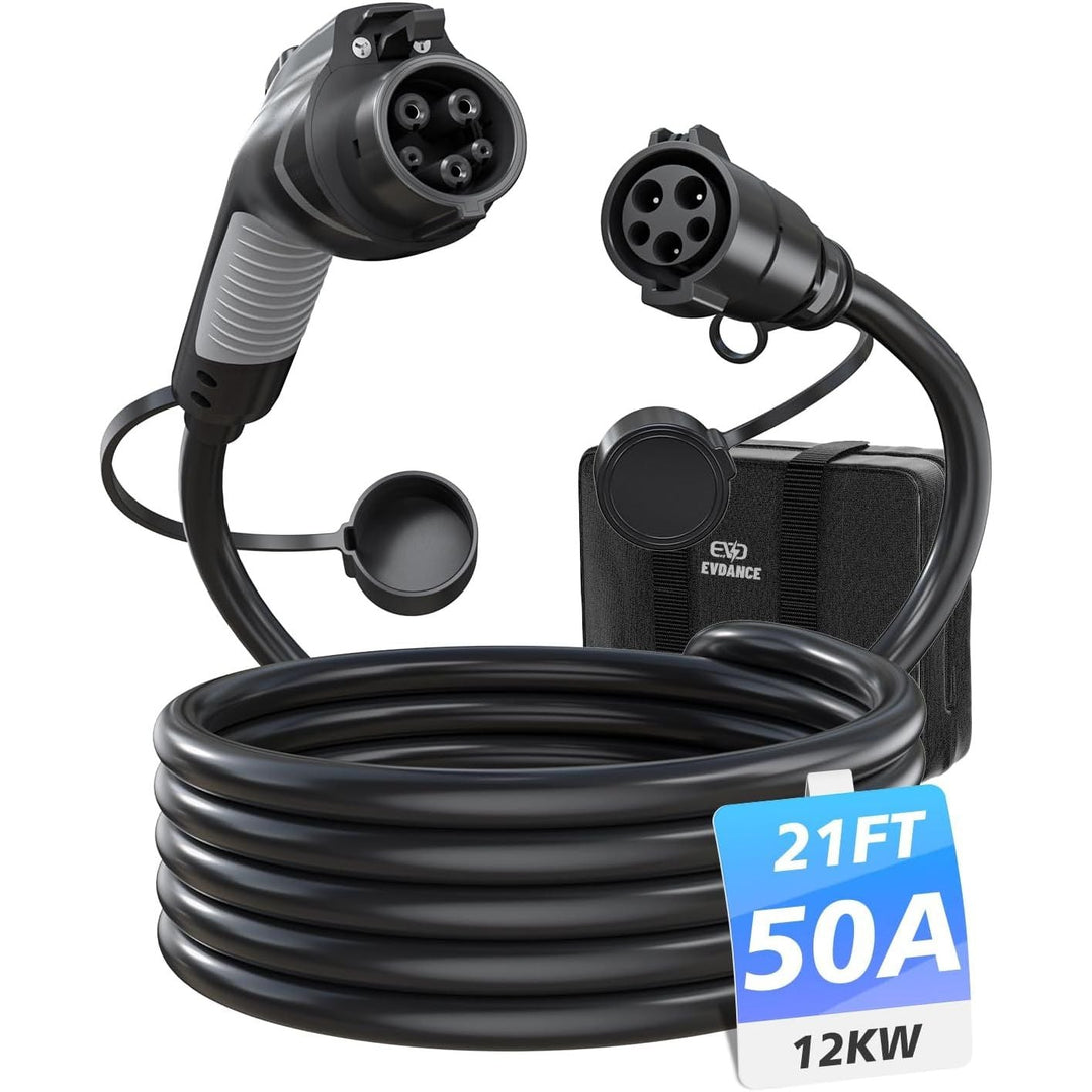 J1772 Extension Cable, EV Charger Extension Cord 50A 21FT Charging Cable for Electric Vehicle 110V-240V Compatible for All SAE J1772 Chargers (50A - 21FT) - Just Closeouts Canada Inc.X004GT9SPF
