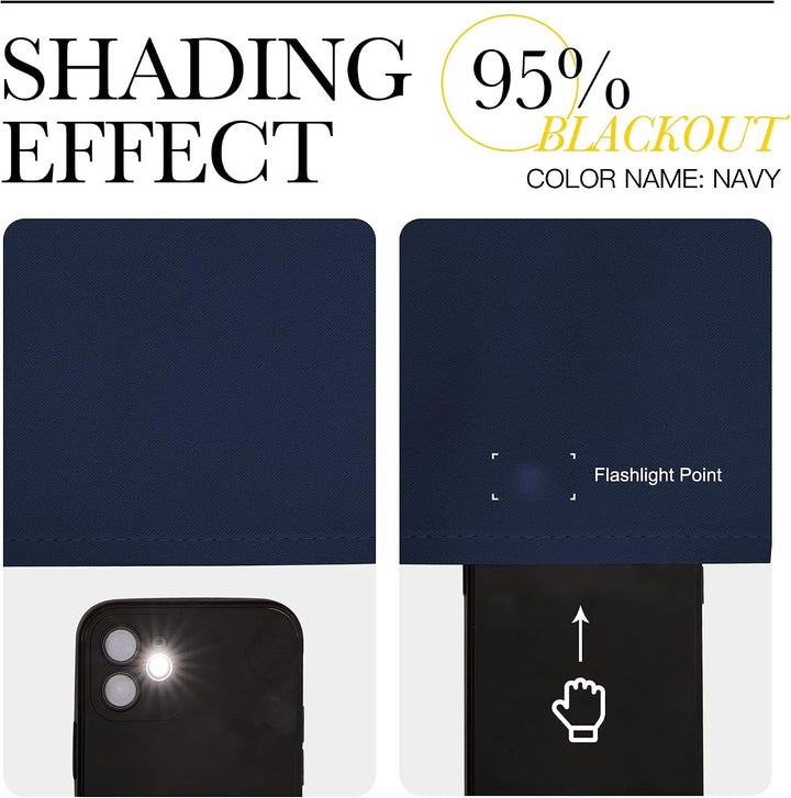 Navy curtain light-blocking comparison