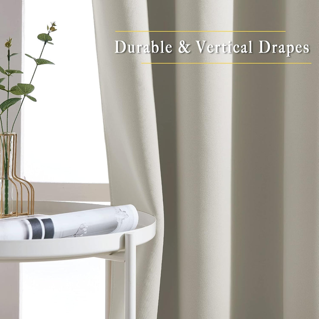 Natural curtain hanging detail