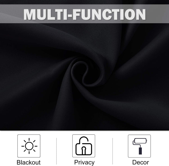 Black kitchen curtain fabric texture