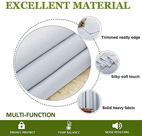 Greyish white curtain fabric and stitched hem detail