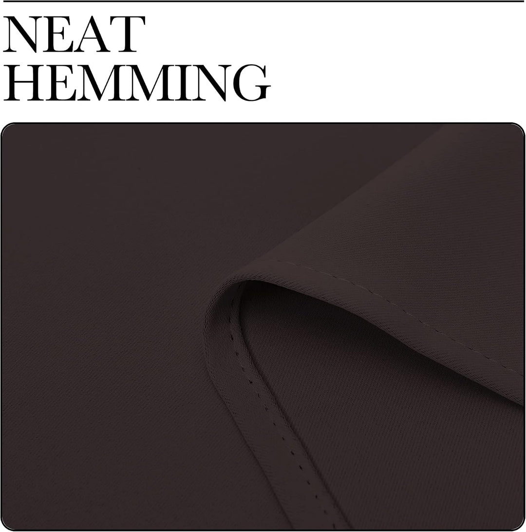 Black curtain hem stitching close-up