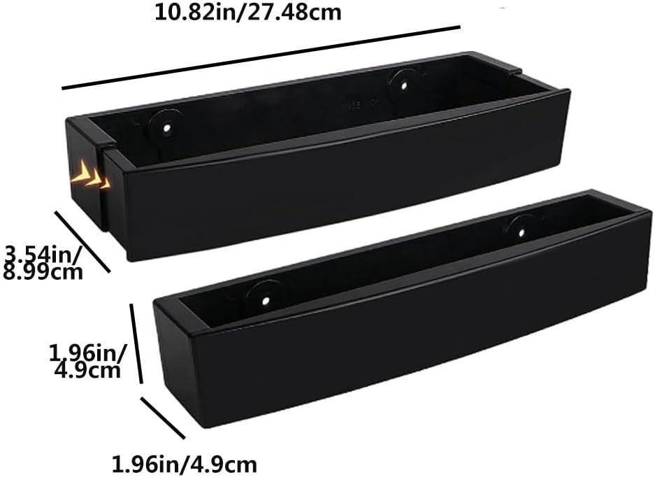 Four black adjustable wall-mounted shoe holders
