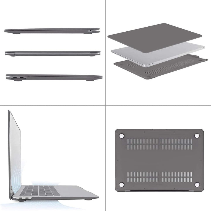 Gray hard shell and keyboard cover for compatible 13.3-inch laptop, view 5