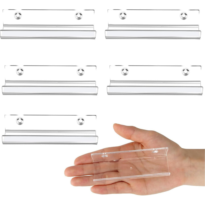 Jansburg 6 Pack Clear Vinyl Record Shelf Wall Mount Acrylic Album Record Holder - Just Closeouts Canada Inc.