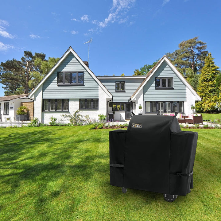 Jiesuo Grill Cover for Traeger Ironwood 650, Heavy Duty Waterproof Wood Pellet Grill Smoker Cover, Outdoor Full Length Grill Cover - Just Closeouts Canada Inc.