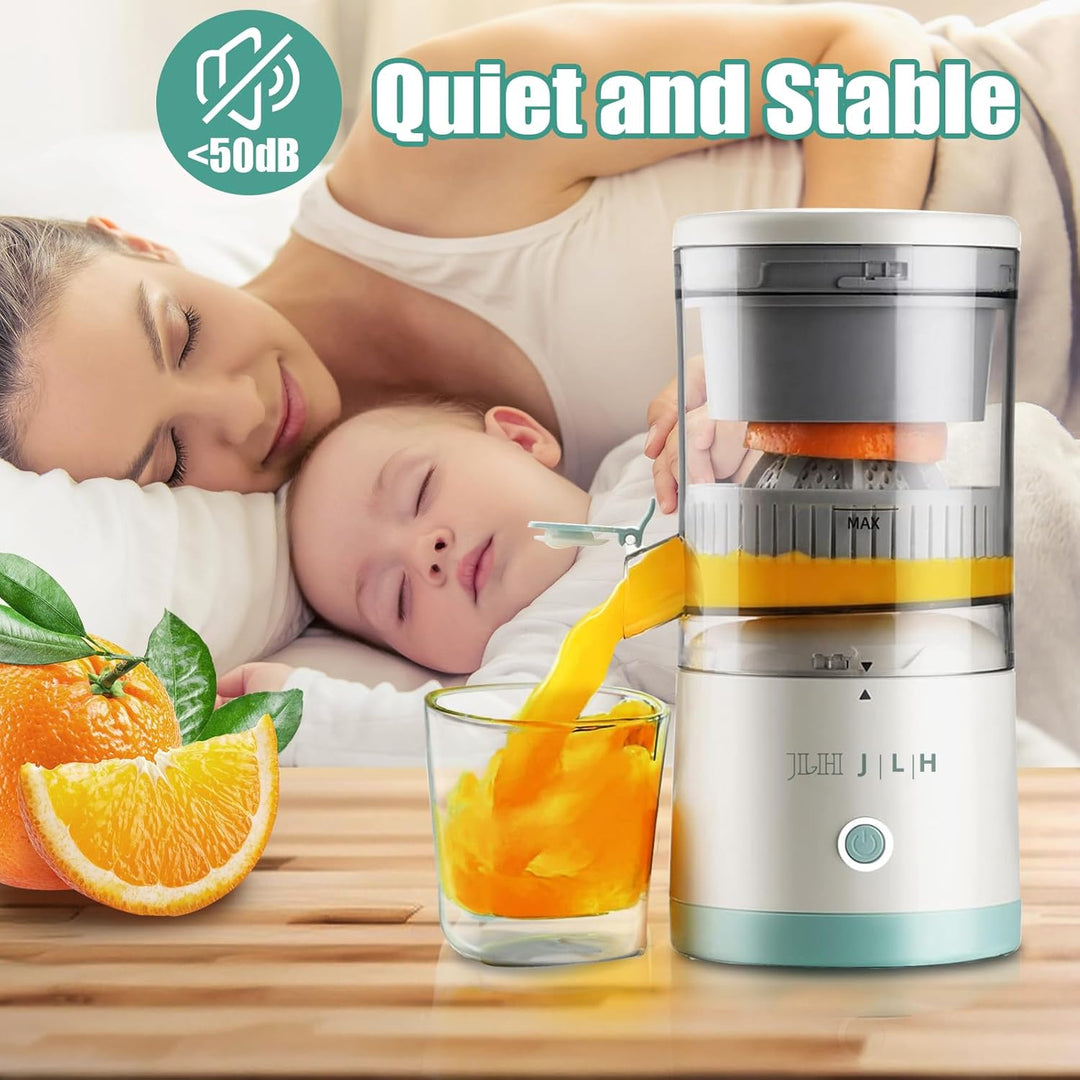 JLH Electric Citrus Juicer, Rechargeable Juicer Machines with USB and Cleaning Brush,portable electric Lemon Squeezer for Orange, Lemon,Lime, Grapefruit, Pomegranate, grapefruit(Mint Green) - Just Closeouts Canada Inc.