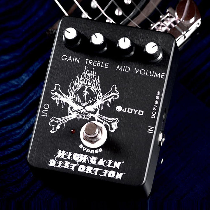 JOYO High Gain Distortion Pedal from AC/DC Crunch to Heavy Metal with Full Range EQ for Electric Guitar Effect - Bypass (JF - 04) - Just Closeouts Canada Inc.