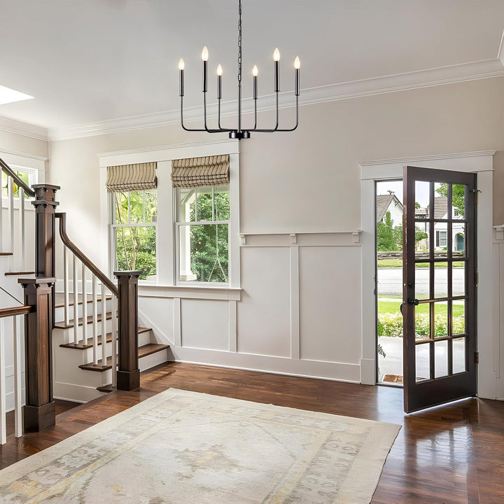 JZQWCK Plug in Chandelier Plug in Pendant Light Black Hanging Lights - Just Closeouts Canada Inc.