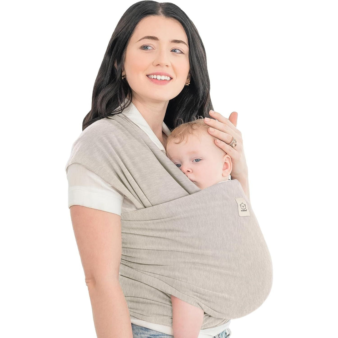 KeaBabies Baby Wrap Carrier - All in 1 Original Baby Carrier Newborn To Toddler Sling, Easy to Wear, Hands Free Bonding, Lightweight, Breathable Infant Wraps (Stone Gray) - Just Closeouts Canada Inc.