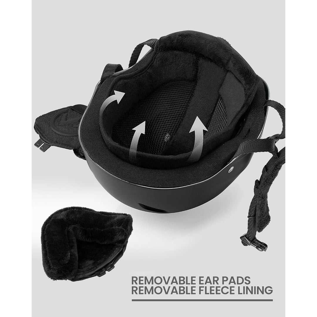 Kelvin Ski Helmet - Snowboard Helmet for Men, Women & Youth, Medium Black - Just Closeouts Canada Inc.