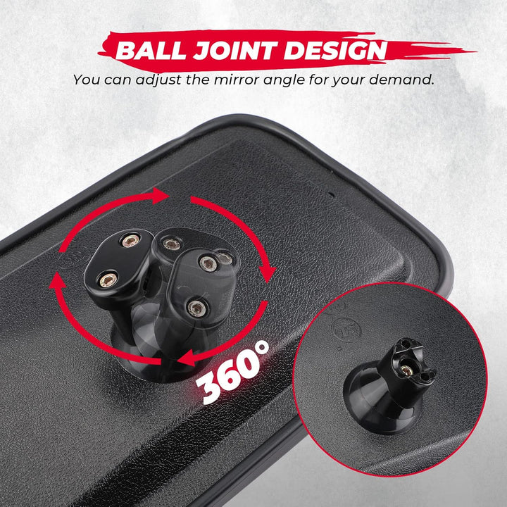 KEMIMOTO Tractor Mirror Replacement 7.9" x 13" Compatible With Front Loader Excavator Farm Tractor 1025 6105E 4430 Compact Tractor Mirror Farm Equipment - Just Closeouts Canada Inc.