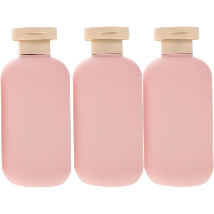 Kichvoe 3Pcs Refillable Shampoo and Lotion Bottles with Flip Cap - Empty Travel Bottle Set - Squeeze Containers for Toiletries, Leak Proof - 200ml - Just Closeouts Canada Inc.