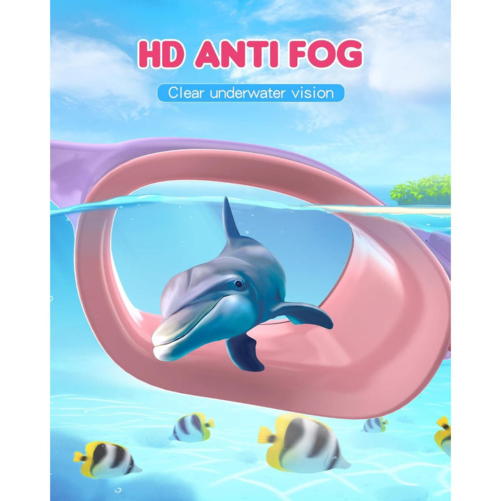 Kids' Anti-Fog Swim Goggles, Light Purple and Pink - Just Closeouts Canada Inc.