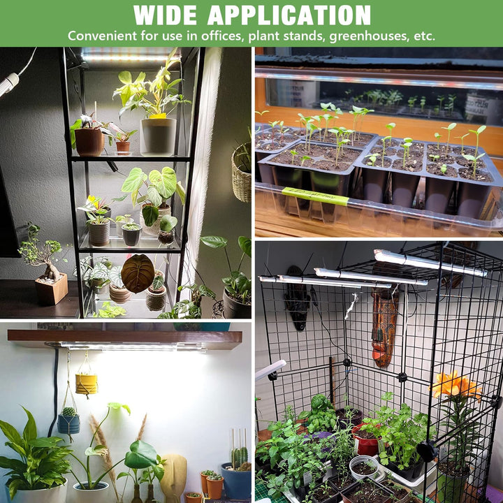 Kullsinss Grow Light for Indoor Plants, Full Spectrum LED Plant Grow Light Strip with Upgrade Timer 6 12 16 Hrs, 3 Spectrum Modes, 240 LEDs Sunlike Growing Lamp for Seedlings Hydroponics Succulent - Just Closeouts Canada Inc.