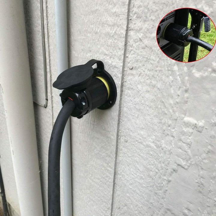L14-30 L14-30R Locking Connector and L14-30P Female Plug Set, 30 Amp, 125/250V, 3 Pole 4 Wire, 7500W Generator Twist Locking Plug Connector - Just Closeouts Canada Inc.
