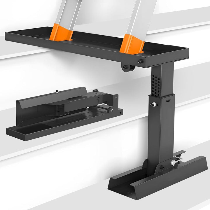 Ladder Extender, Foldable Ladder Leveler with Non - Slip Mat, Adjustable Height from 11.4" - 18", Heavy - Duty Ladder Extension for Stairs, Ladders Leveling Tool for Extension Ladders, Powder Coated - Just Closeouts Canada Inc.