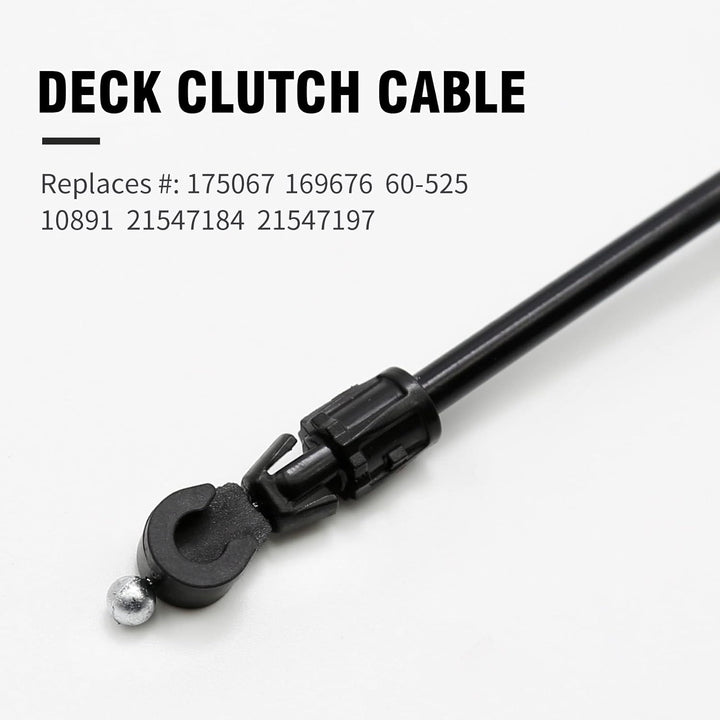 Laffoonparts 175067 Deck Clutch Cable Replacement for Craftsman LT1000 LT2000 DLT 3000 AYP Replacement for Husqvarna Poulan 175067 169676 532169676 532175067 Lawn Mower - Just Closeouts Canada Inc.