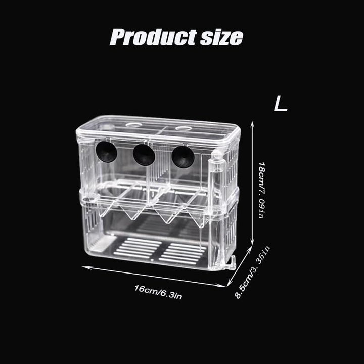 Large Clear Double-Layer Aquarium Breeder Box with Suction Cups - Just Closeouts Canada Inc.X004FN5H3J