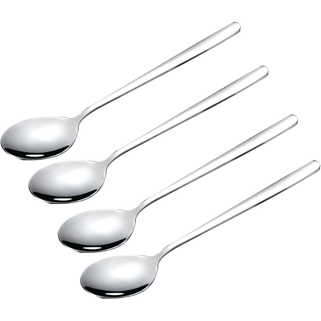 Large Soup Spoon Stainless Steel Dishwasher Safe Dinner Big Teaspoons with Round Edge 8 inches Tablespoons (4) - Just Closeouts Canada Inc.