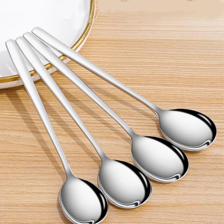 Large Soup Spoon Stainless Steel Dishwasher Safe Dinner Big Teaspoons with Round Edge 8 inches Tablespoons (8) - Just Closeouts Canada Inc.