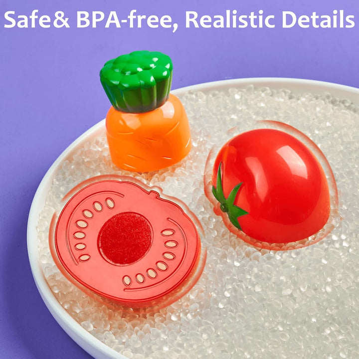 Laugigle Pretend Play Food for Kids Kitchen - 78Pc Cutting Toy Food with Storage Bag, Food Toys with Veggies, Fruits, Fake Food with Pizza Toy, Pretend Food, Play Kitchen Accessories, Boys Girls Gift - Just Closeouts Canada Inc.