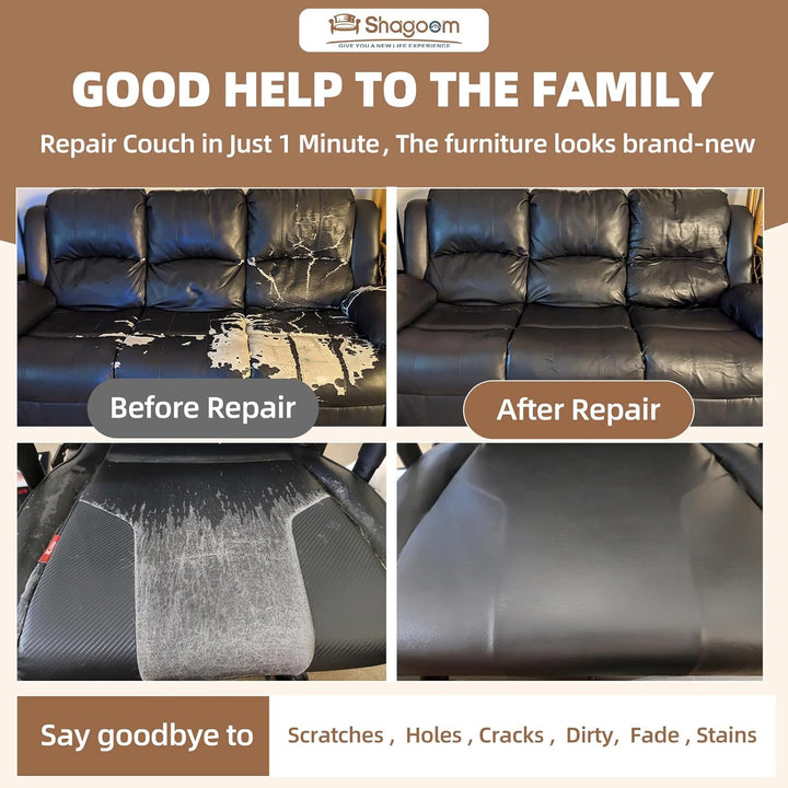 Leather Repair Kit, 17X79 inch Self Adhesive Leather Patch Waterproof, DIY Large Vinyl Patches for Couches, Furniture, Kitchen Cabinets, Wall, Blue, 17X79 inch - Just Closeouts Canada Inc.