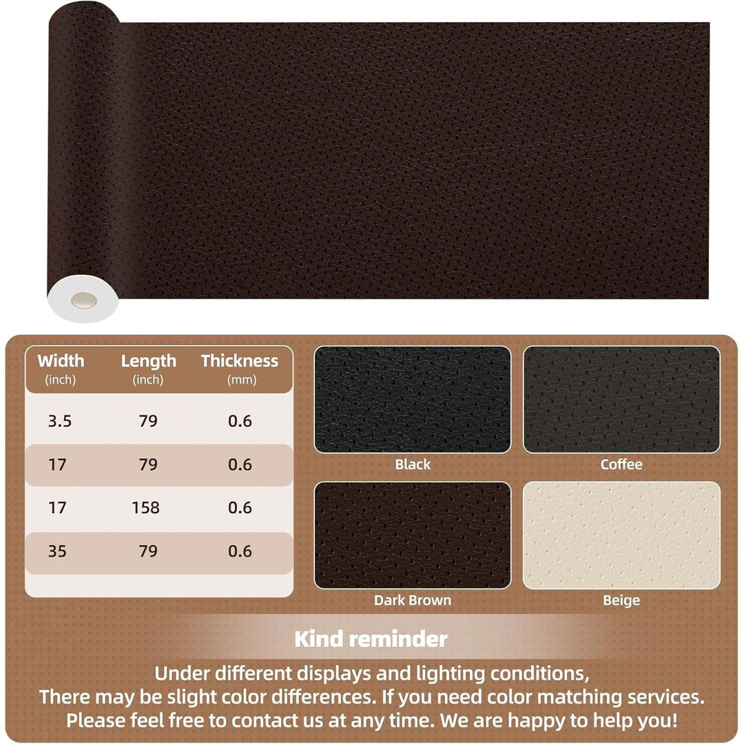 Leather Repair Patch, 17X79 inch Strong Sticky Repair Patch Self Adhesive Waterproof, DIY Large Vinyl Patches for Couches, Furniture, Sofa, Car, Chair (Black, 17X79 inch) - Just Closeouts Canada Inc.