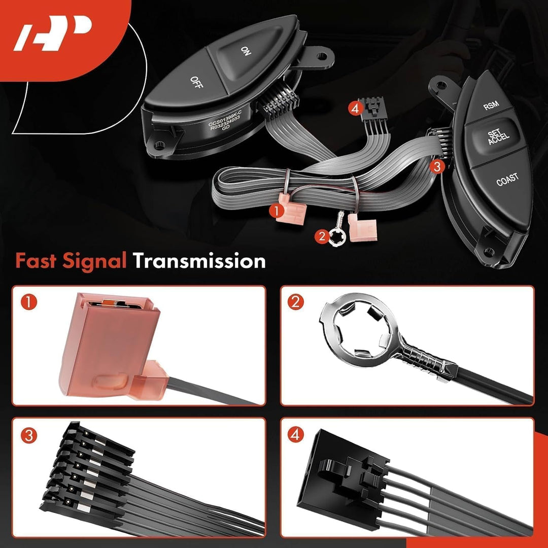 Left & Right Steering-Wheel Cruise-Control Switch Buttons - Just Closeouts Canada Inc.