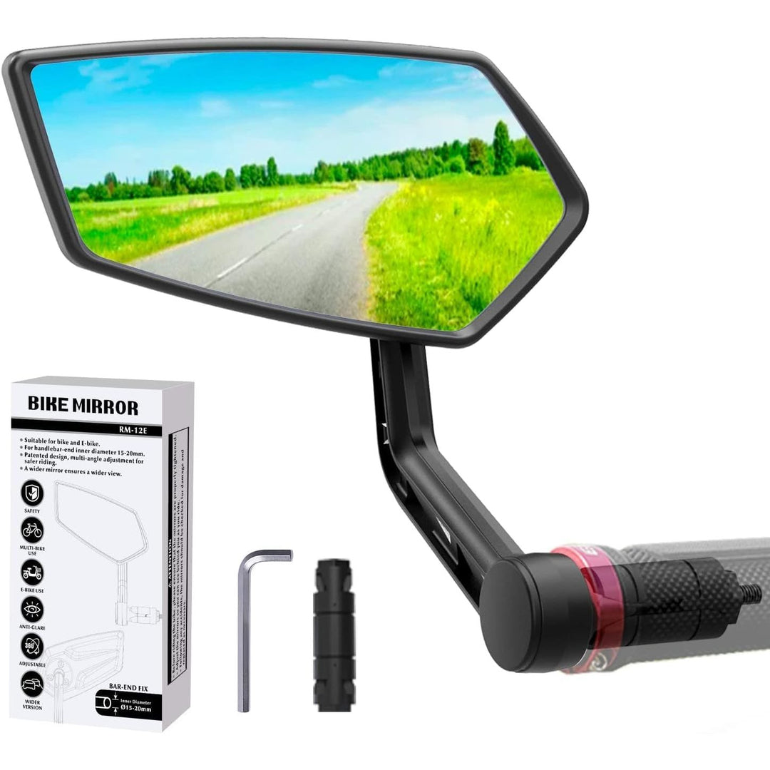 Left-Side Adjustable Bar-End Bicycle Mirror - Just Closeouts Canada Inc.