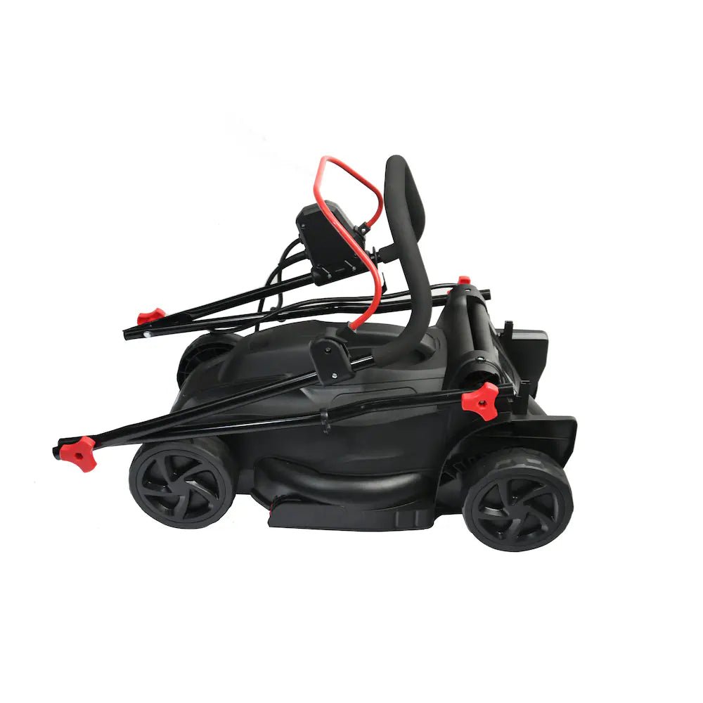 Legend Force 13.4 - inch 12 Amp Corded Electric Walk Behind Push Lawn Mower with Height Adjustment & Removable Bag - Just Closeouts Canada Inc.