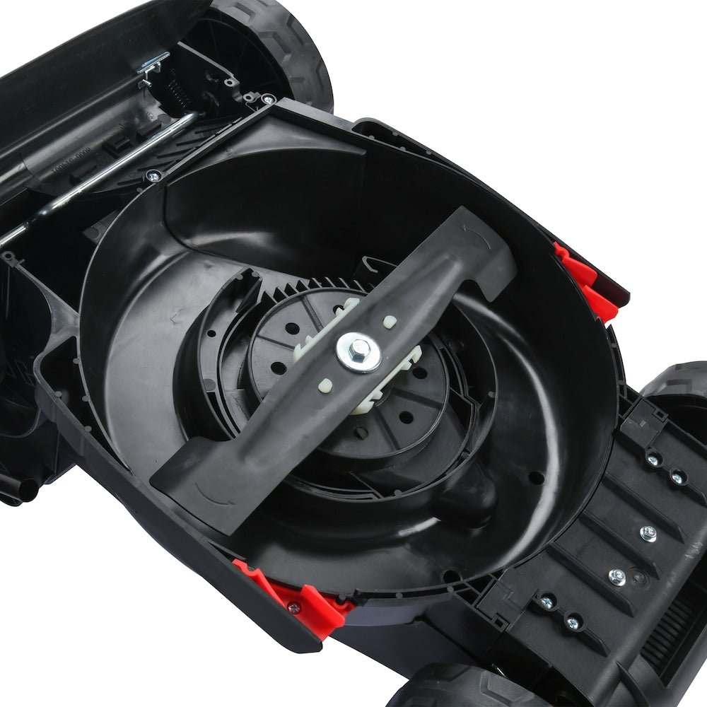 Legend Force 13.4 - inch 12 Amp Corded Electric Walk Behind Push Lawn Mower with Height Adjustment & Removable Bag - Just Closeouts Canada Inc.