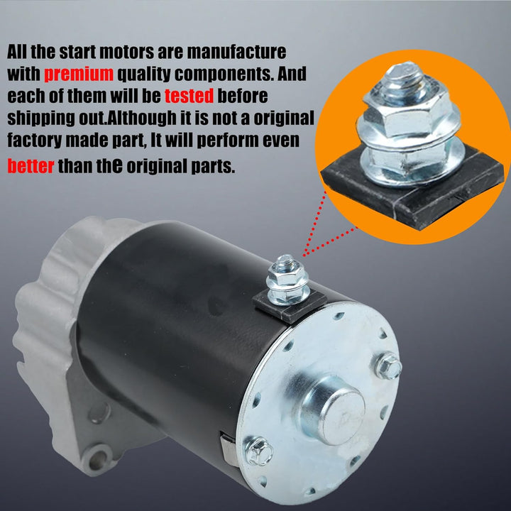 LEVANLIGHT | Starter Motor | Compatible with Briggs V Twin 14HP 16HP 18HP | Replace399928 393017 495100 498148 394674 394808 497596 - Just Closeouts Canada Inc.