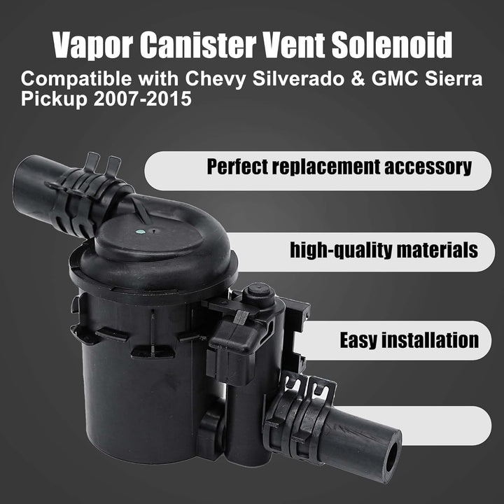 LEVANLIGHT | Vapor Emission Canister Vent Solenoid Fuel Tank Filter Kit | Compatible with Chevy Avalanche Silverado Tahoe GMC Sierra 2007 - 2019 | Replaces 23103351 15114374 911 - 099 - Just Closeouts Canada Inc.