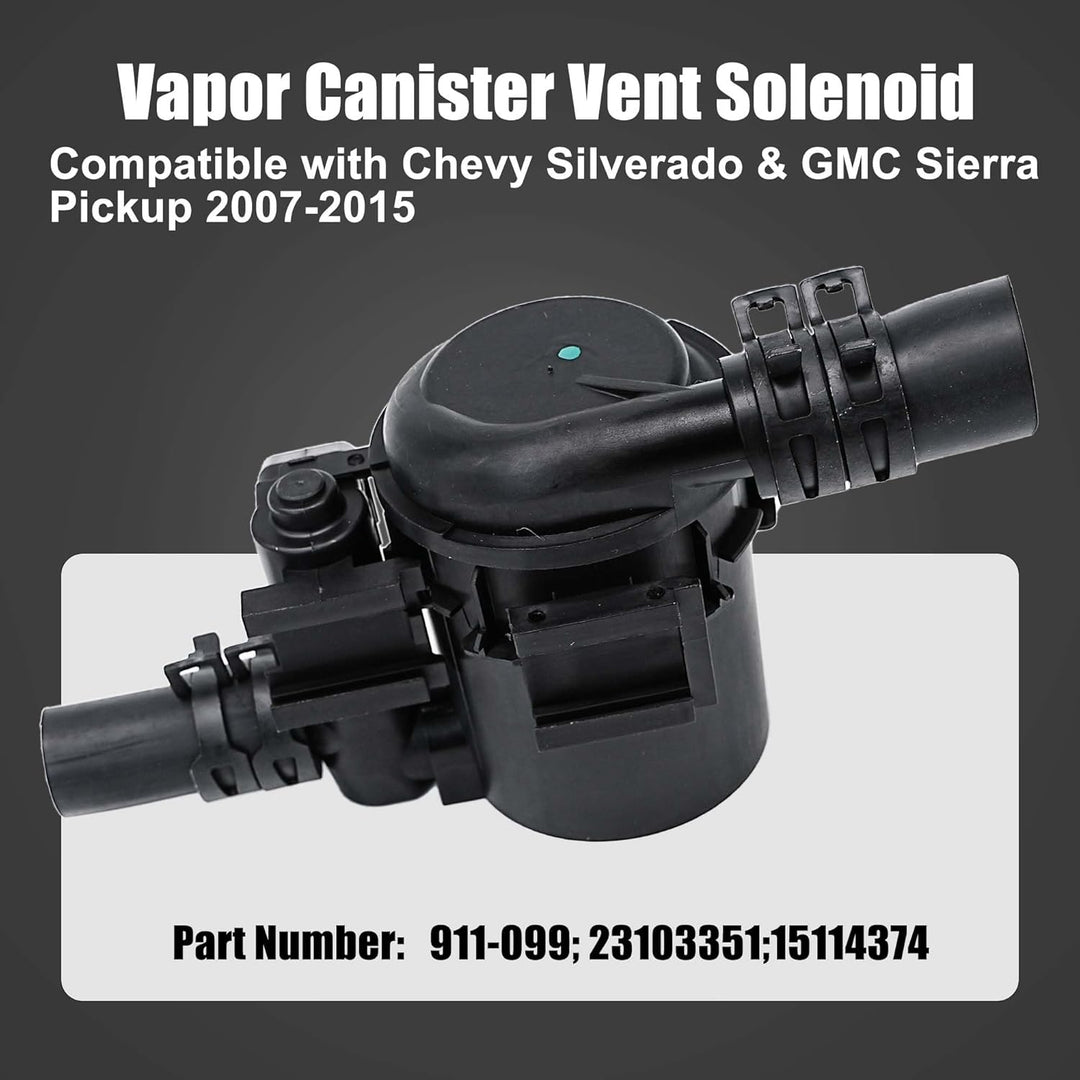 LEVANLIGHT | Vapor Emission Canister Vent Solenoid Fuel Tank Filter Kit | Compatible with Chevy Avalanche Silverado Tahoe GMC Sierra 2007 - 2019 | Replaces 23103351 15114374 911 - 099 - Just Closeouts Canada Inc.