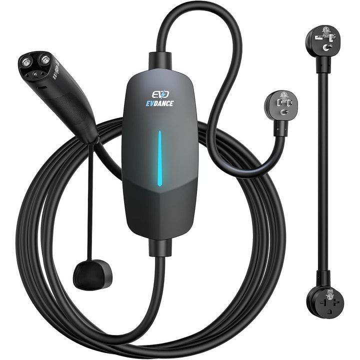 Level 1 & 2 NACS EV Charger, 12A/16A 110V-240V Portable Tesla Charger, 25FT Cable, CSA/cETL Certified Home Charger for Tesla Model Y/3/X/S/Cybertruck (Black) - Just Closeouts Canada Inc.X004GT4BH5