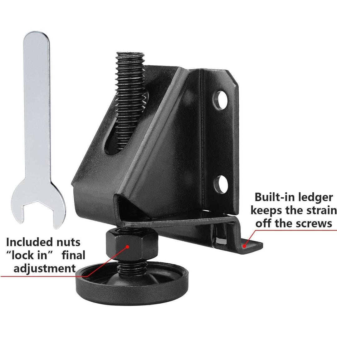Leveling Feet Heavy Duty Furniture Levelers Adjustable Table Leg Leveler w/Lock Nuts for Furniture,Table, Cabinets, Workbench,Shelving Units and More (8Pack) - Just Closeouts Canada Inc.