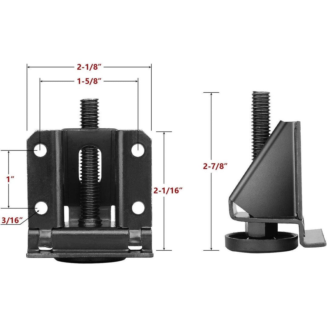 Leveling Feet Heavy Duty Furniture Levelers Adjustable Table Leg Leveler w/Lock Nuts for Furniture,Table, Cabinets, Workbench,Shelving Units and More (8Pack) - Just Closeouts Canada Inc.
