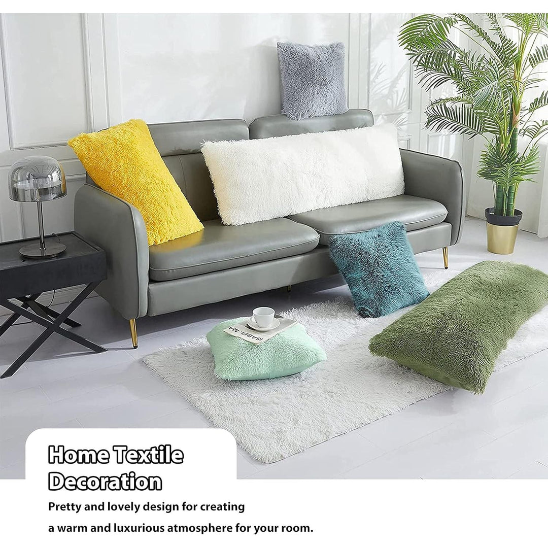 LIFEREVO Body Pillow Cover with Zipper Closure,Luxury Shaggy Ultra Soft Plush Faux Fur Pillowcase 20"x54" for Bed Couch,Microfiber Long Pillowshams for Adults Pregnant Women/Mother/Wife(Khaki) - Just Closeouts Canada Inc.